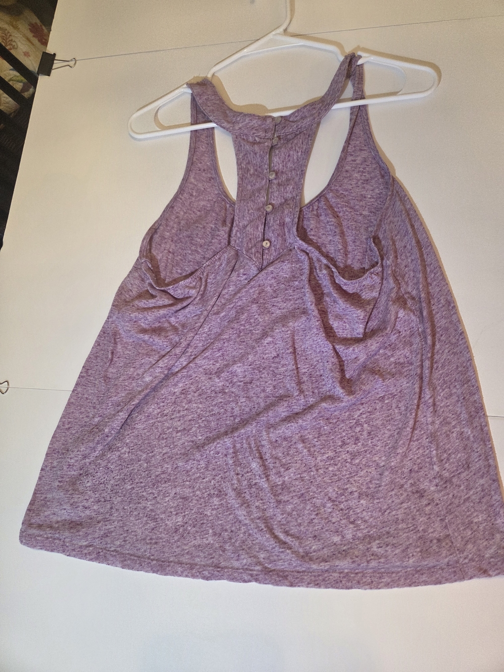 Heathered Purple Racerback Tank Top - Picture 6 of 7